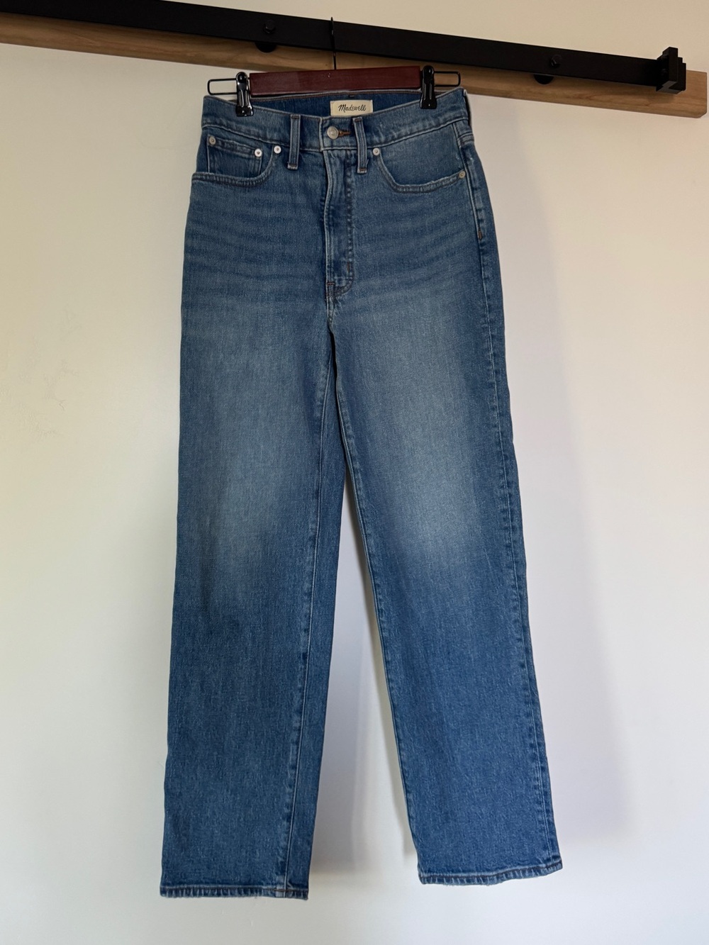 Madewell High-Rise Straight Leg Women's Jeans - Blue